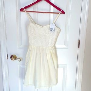 Size 6 H&M Divided ivory summer dress